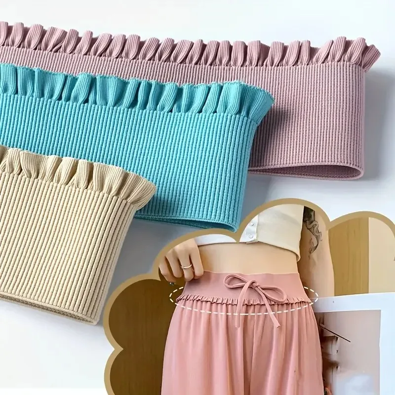 Lace Ribbon Trim - 1M Dantel Kumaş Esnek Geniş Kenarlı