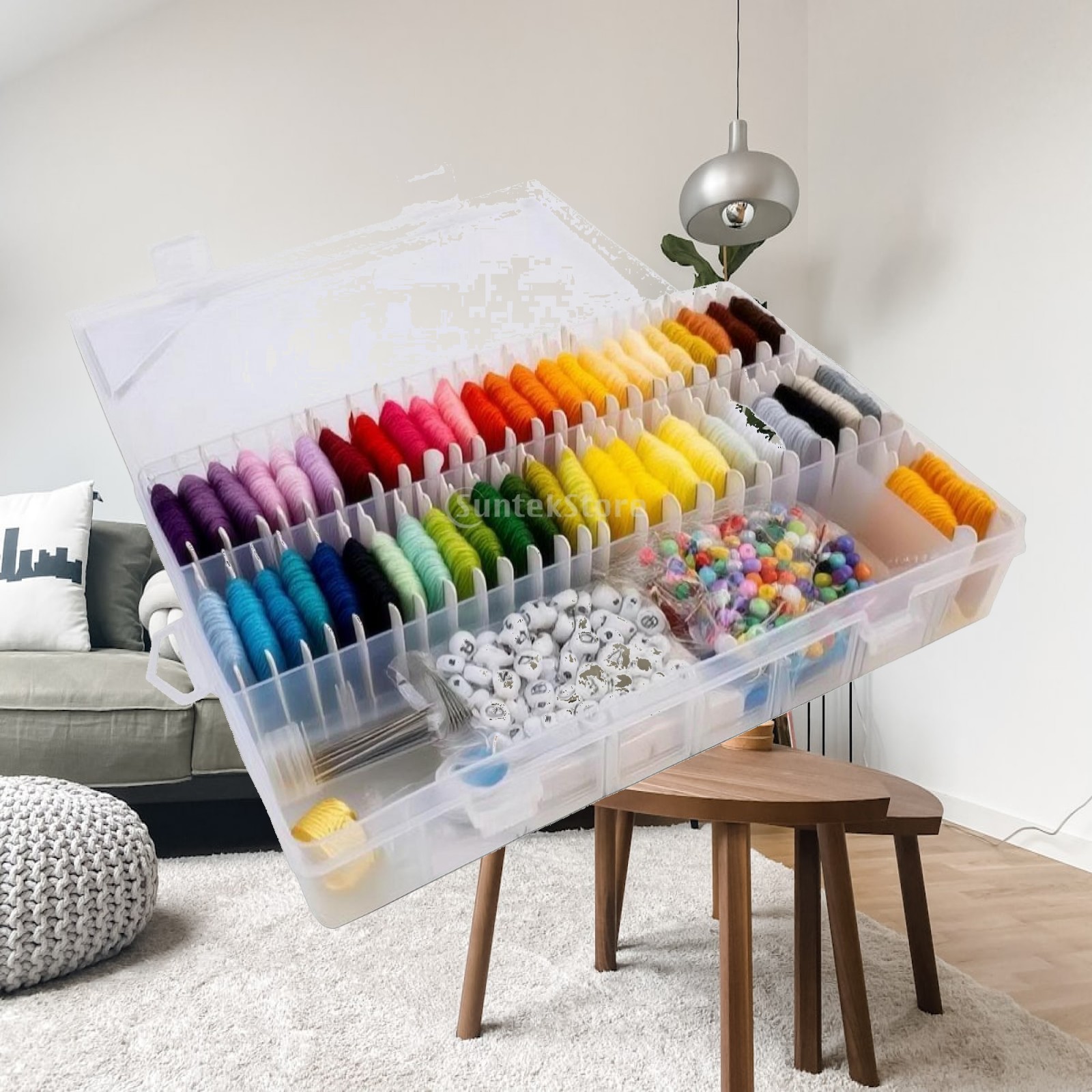 Embroidery Craft - Nakış İpi Seti ve Düzenleyici, Şeffaf