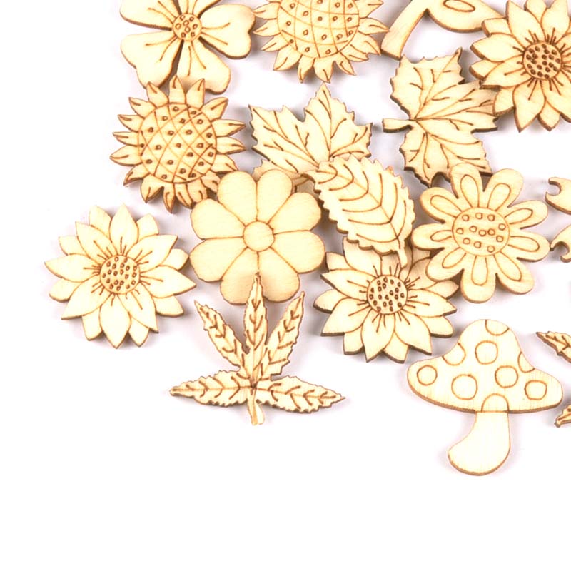 30 adet 25-30mm ahşap DIY akse - Craft Embellishment incelemesi ve fiyatı
