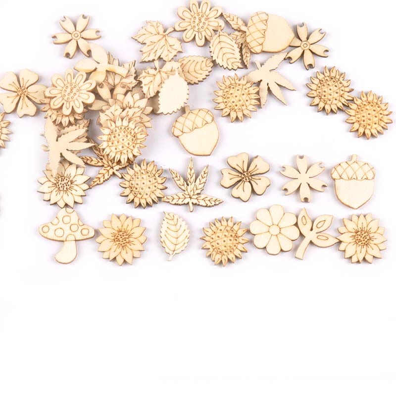 30 adet 25-30mm ahşap DIY akse - Craft Embellishment incelemesi ve fiyatı