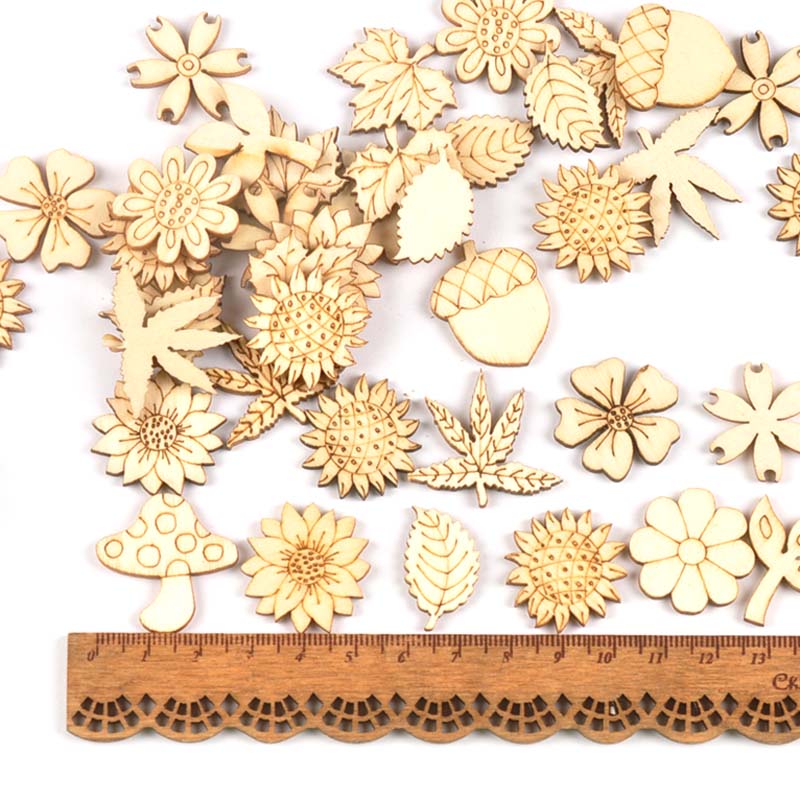 30 adet 25-30mm ahşap DIY akse - Craft Embellishment incelemesi ve fiyatı