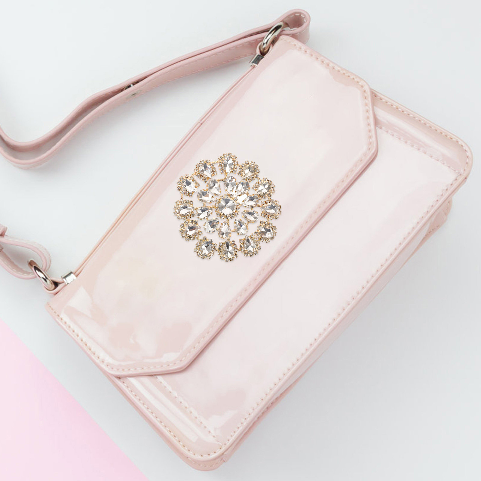 Yuvarlak Yapay Elmas Çiçek Düğ - Applique Patch Flower incelemesi ve fiyatı