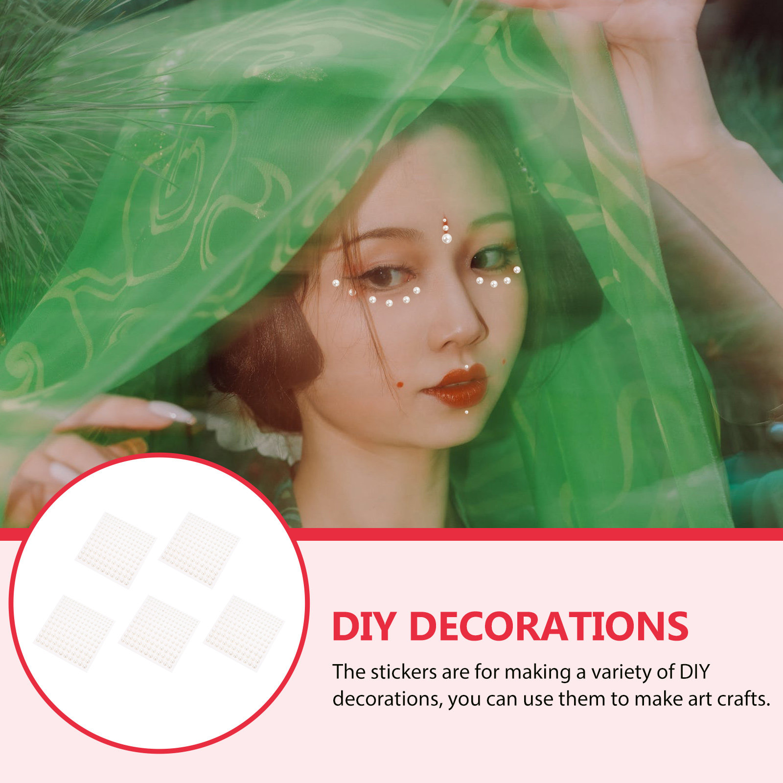 5 Adet İnci Görünümlü Yüz Stic - Craft Embellishment incelemesi ve fiyatı