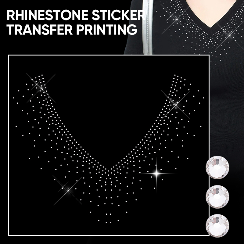 QIAO 1/2/4/6 Adet V Yaka Simli - Hotfix Rhinestone Sheet incelemesi ve fiyatı