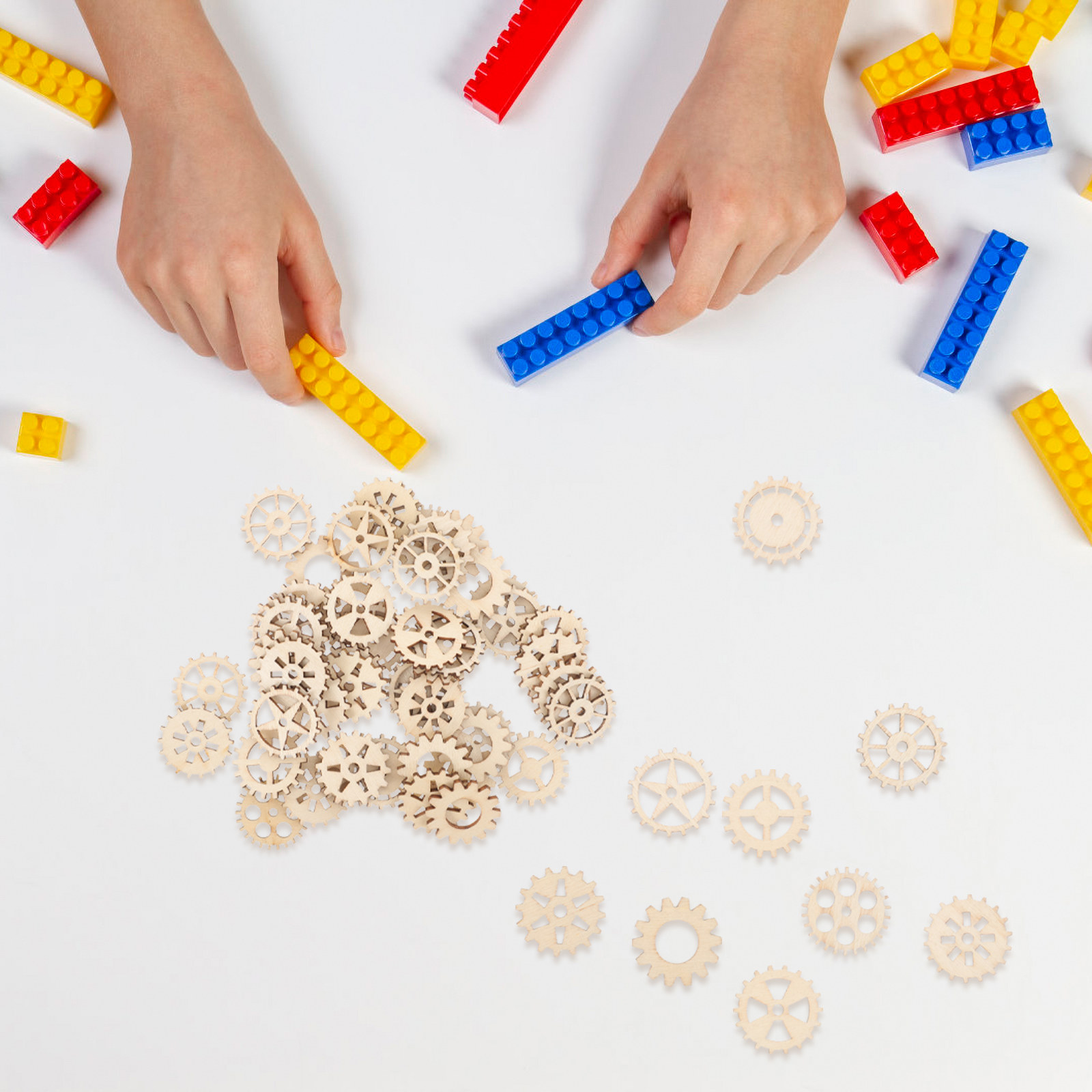 100 Adet Ahşap Dişli El Sanatl - Craft Embellishment incelemesi ve fiyatı